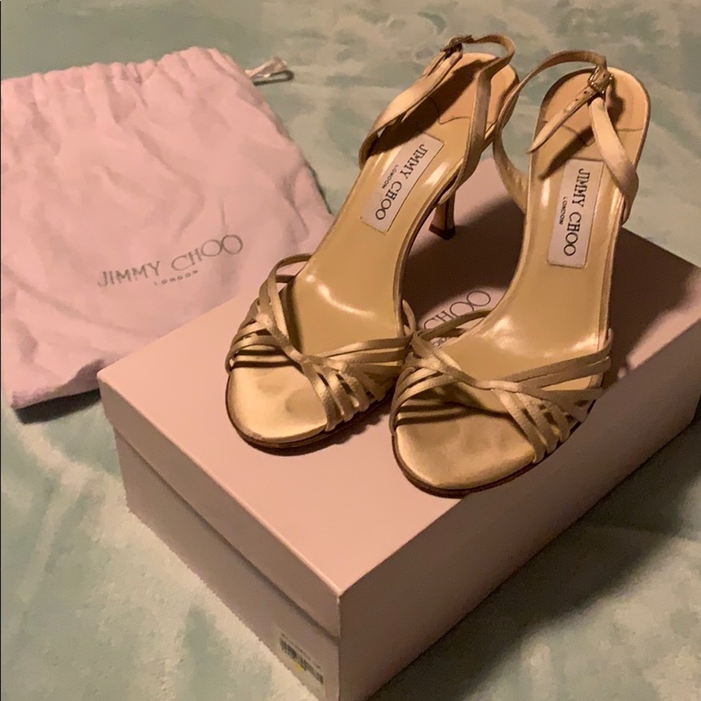 Authentic Jimmy Choo Champagne High Heels, size 39